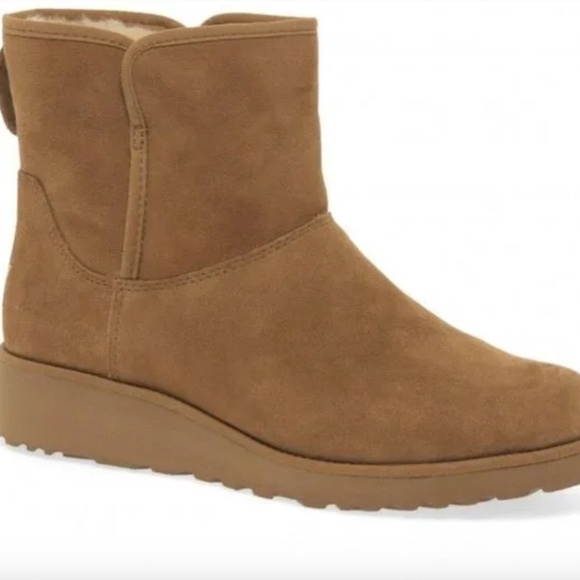 Ugg Kristin Chestnut Wedge Boot Sz 6.5 - Picture 1 of 8